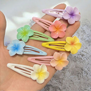 Colorato fiore d'uovo floreale BB fermagli per capelli dolce primavera per bambini nuove mollette per capelli multicolore forchette per capelli Non dannose - Product Image 2