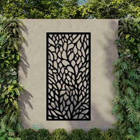 Paravents de jardin en WPC découpés au laser et gravés - Design moderne, pliables, imperméables, multifonctionnels, décoratifs pour l'extérieur