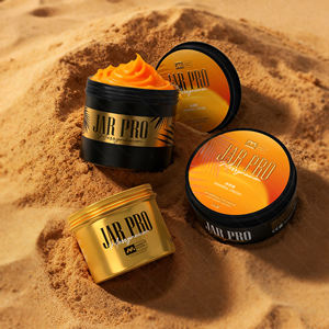 Crème bronzante en pot rond en aluminium noir 250ml-360ml, contenant métallique adapté aux produits de douche <span class=keywords><strong>solaire</strong></span>, étiquette autocollante pour boîte en aluminium. - Product Image 1