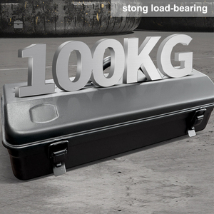 Caja de Herramientas de Metal para Camping Y410, Caja de Almacenamiento Extra Grande, Portátil, Resistente al Agua y al Óxido, Organizador de Herramientas - Product Image 3