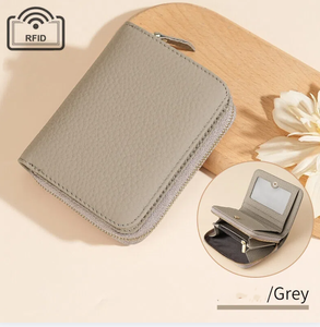 Large Capacity New Design RFID Genuine Leather Women Wallet Fashion Card Holder Wallet Coin <b>Purse</b> - Product Image 6