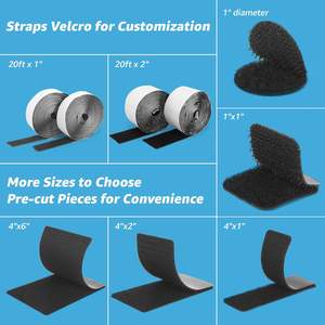 เทปตีนตุ๊กแก PVC แบบสองด้าน 16 ชิ้น 1 นิ้ว เอ็กซ์ 4 นิ้ว แถบกาวสำหรับงานหนัก - Product Image 2