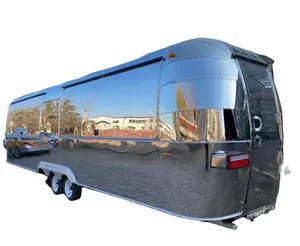 Trailer kopi truk hot dog churro dilengkapi dengan mesin dan penggoreng makanan trailer produsen standar Australia