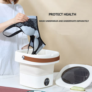 Lave-<span class=keywords><strong>linge</strong></span> et sèche-<span class=keywords><strong>linge</strong></span> combinés pliables, mini <span class=keywords><strong>machine</strong></span> <span class=keywords><strong>à</strong></span> laver portable avec sécheuse pour laver les sous-vêtements, <span class=keywords><strong>prix</strong></span> - Product Image 5