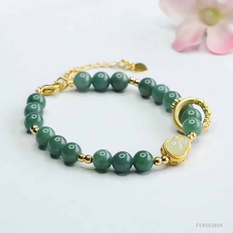 Bracciali a Catena e Maglie in Giada Myanmar Gourd S4052804