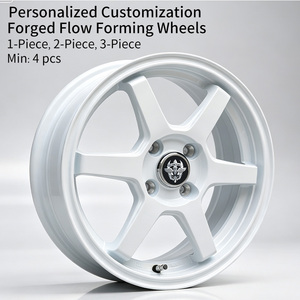 Cerchi in Lega di Alluminio Flowtone, Nuovi 15-16 Pollici 4x100 a 6 Razze per Mazda MX5 Miata, Mazda 2, Mazda 3 - Product Image 2