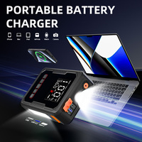 Emergency Jump Starter Multi-functional Portable Car Air Pump (5-in-1) Compressor Tire Inflator Motorcycle Truck Spark Proof