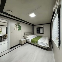 Maisons modulaires contemporaines ODM/OEM à 2 chambres, maison-conteneur extensible de 20 pieds, utilisation hôtelière, extension pour bureau à domicile