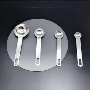 Stainless Steel <b>Measuring</b> <b>Spoons</b> 4 Piece Set Long Handle Dishwasher Safe Baking Kitchen Cooking Seasoning <b>Spoon</b> Set - Product Image 2