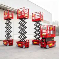 Plateforme élévatrice à ciseaux à prix abordable, hauteur de travail automatique 4m 6m 8m 10m 12m 14m 16m, type fourche, pour réparation de bâtiments, certifiée CE, directement de l'usine