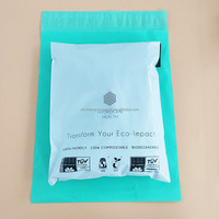 Enveloppe matelassée écologique en gros pour l'emballage de perruques et de chaussettes, durable pour les envois postaux en polyéthylène avec impression, PRIX BAS EXW
