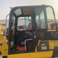 Excavadora Komatsu PC56 Usada de 5-6 Toneladas, Bajo Precio, Piezas Completas, Buen Estado, Modelos PC60, PC70, PC80, PC50 Disponibles, Operación Precisa