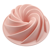 Moule à gâteau en silicone à vortex unique, petit format, résistant aux hautes températures, pour cuisson, grand moule à pain de 6 pouces, échantillon gratuit d'usine 1356