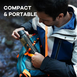 Biểu tượng tùy chỉnh BPA-free 5-STAGE xách tay Lọc nước ngoài trời thân thiện với môi chai với kích hoạt Bộ lọc than hoạt tính Hướng dẫn sử dụng kích hoạt - Product Image 5