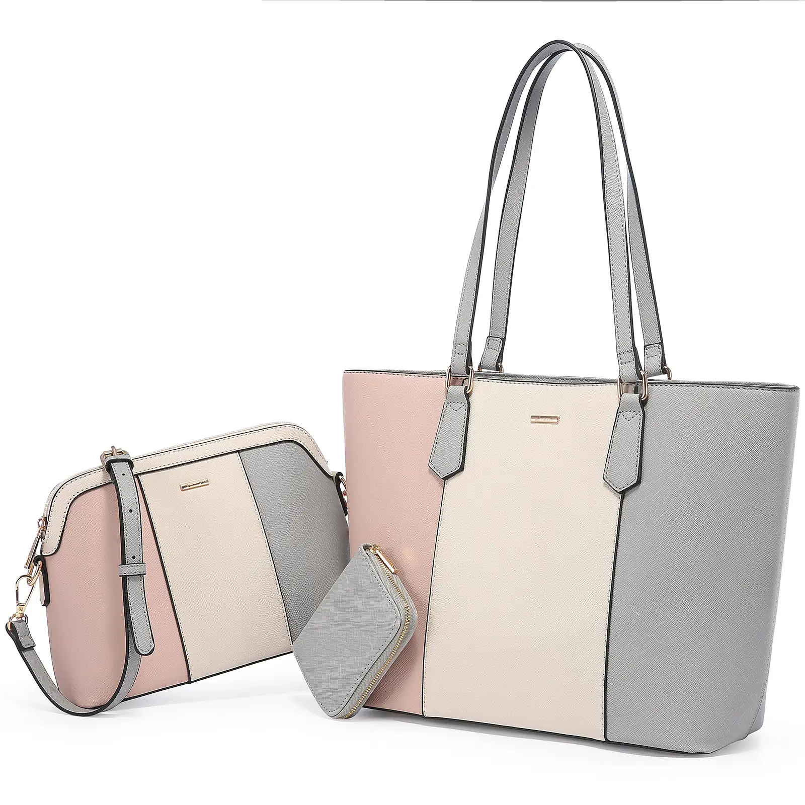 Showlove — sac à main de transport 3 pièces pour femmes, sac à épaule, poignée, élégant, lot de sacs à main