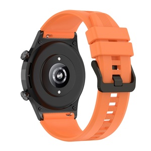 Bracelet de remplacement de bracelet de sport de couleur unie de 22mm réglable avec fermoir pour <span class=keywords><strong>Honor</strong></span> <span class=keywords><strong>Watch</strong></span> GS4 <span class=keywords><strong>GS3</strong></span> Bracelet de <span class=keywords><strong>montre</strong></span> en silicone - Product Image 3