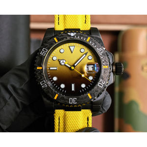 นาฬิกากลไกคุณภาพสูงสำหรับผู้ชายหรูหราพร้อมสายรัดคาร์บอนไฟเบอร์หน้าปัดเซรามิกกันน้ำออกแบบโลโก้ได้เองคุณสมบัติใหม่ - Product Image 3