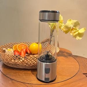 Nuovo design frullatore per corpo in acciaio inossidabile da 450ml in vetro mini frullatore spremiagrumi <span class=keywords><strong>mixer</strong></span> frullatore portatile tazza OEM <span class=keywords><strong>smoothie</strong></span> <span class=keywords><strong>maker</strong></span> - Product Image 2