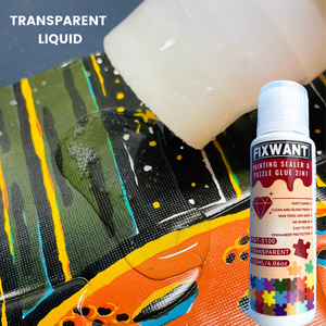 Sigillante per pittura diamantata da 120ml <span class=keywords><strong>colla</strong></span> per <span class=keywords><strong>Puzzle</strong></span> 2-in-1 a asciugatura rapida permanente Non ingiallita finitura lucida per artigianato fai da te - Product Image 4