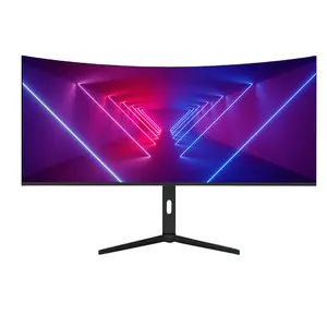 Hot Sale 49 Inch Curved Gaming Monitor Frameless 5K Lcd Monitors 32:9 75HZ 144HZ IPS Screen Monitors PC