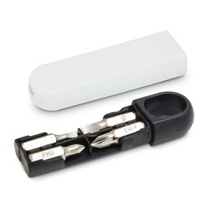 Portable Travel <b>Mini</b> Screwdriver Set Keychain Small Hardware Tool 4 Pieces Multi Bit Combination Slotted Cross Casing Size - Product Image 5