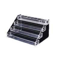 Support de comptoir autoportant en acrylique transparent poli, sur mesure, moderne, pour présentoir de cigarettes à étages, facile à utiliser