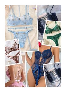 Toptan toplu sevgililer günü iç çamaşırı satıcı Nighty seksi 2 parça dantel kadın iç çamaşırı seti - Product Image 2