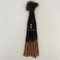 100% di alta qualità fatto a mano Afro crespo capelli umani dreadlock extension loc capelli umani uncinetto dreadlock treccia capelli