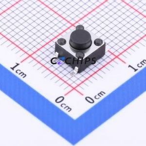 TS-KG02S-AT43F Tactile Switch SMD-4P,6x6mm Switch Single Pole Single Throw Round Button 2.5N Vertical Mount - Product Image 1