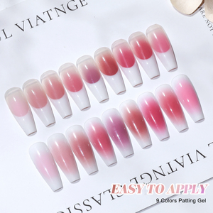 HONEY GIRL Palette Personalizzata per Nail Art Fai-da-Te, 26 Stili, 9 Colori UV LED Soak-Off, Gel Satinato Francese, Design Personalizzato - Product Image 4