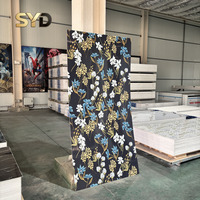 Panel Dinding PVC UV Motif Marmer Custom Tahan Air untuk Kamar Mandi, Dapur, Interior Komersial, Desain Modern