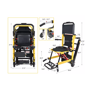 格安 新型 補助輪付き 電動階段昇降車いす 階段リフトチェア - Product Image 1