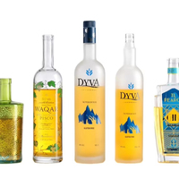 Fabricant de bouteilles en verre transparent pour vodka, whisky, tequila, gin, rhum, spiritueux, liqueurs, 200 ml, 375 ml, 500 ml, 700 ml, 750 ml, 1000 ml