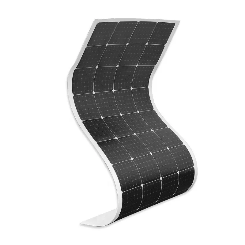 Flexibles Solar panel 100 Watt 16 Volt mono kristallin biegbar Semi-flexibel für gewerbliche Wohnmobile