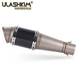 Échappement pour moto 36 ~ 51mm Universel Dirt Bike ATV Moto Silencieux d'échappement en fibre de carbone Escape <span class=keywords><strong>F800GS</strong></span> ADVENTURE R1200GS - Product Image 4