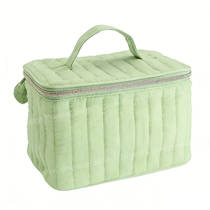 Neceser <span class=keywords><strong>de</strong></span> Belleza Acolchado <span class=keywords><strong>de</strong></span> Lujo Personalizado OEM, Elegante Bolsa <span class=keywords><strong>de</strong></span> Cosméticos con Diseño <span class=keywords><strong>de</strong></span> Rayas Acolchadas, Organizador <span class=keywords><strong>de</strong></span> Maquillaje, Bolsa <span class=keywords><strong>de</strong></span> Almacenamiento <span class=keywords><strong>de</strong></span> Cosméticos - Product Image 4