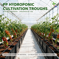 Bac hydroponique en PP résistant aux UV, grande capacité, pour la culture des plantes dans les jardins, les serres et les systèmes de pépinières