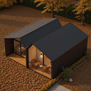 Maison préfabriquée à 2 étages, maisons en conteneurs, maisons modulaires modernes, conteneur détachable à vendre, villa de luxe à 2 ou 3 chambres, 20 à 40 pieds - Product Image 2