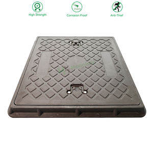 SMC 모던 디자인 복합 수지 맨홀 커버 방수 비바람에 견디는 부식 방지 도로 내구성 건축 자재 - Product Image 1