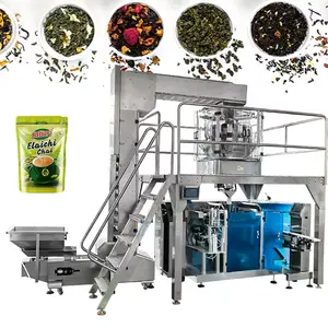 Machine à emballer les granules de thé/graine de fleur de 30g à 500g Machine d'emballage de sachets pré-fabriqués à fermeture éclair
