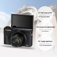 Fotocamera Digitale Professionale 4K per Vlogging G7 X Mark II con Sensore CMOS Impilato e Schermo Touch Ruotabile a 180 Gradi per Streaming Live