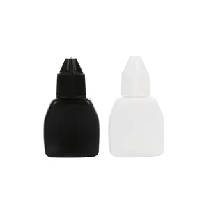 12ml empty black high quality nail lash eyelash extension glue bottle