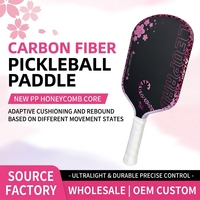 Nouvelles Raquettes de Pickleball 2026 Série Léopard en Fibre de Carbone T700 Thermoformée de 16 mm avec Noyau en Nid d'Abeille PP Absorbant les Chocs