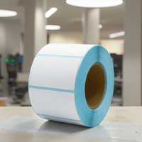 Rouleau d'autocollant adhésif pour imprimante thermique directe 50x30mm étiquette d'expédition personnalisée pour étiquette en papier à code-barres