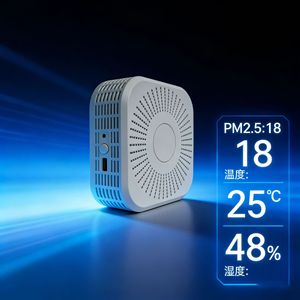Monitor de Aire Inteligente Tuya WiFi Zigbee Seis en Uno, Detector de PM2.5, Formaldehído, VOC, CO2, Temperatura y Humedad - Product Image 3