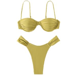 Traje de Baño Push-Up de Diseño Nuevo Personalizado, Traje de Baño de Lujo con Tiras, Bikini Micro Sexy para Mujer, Ropa de Playa - Product Image 5