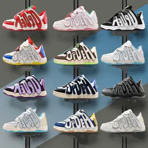 2024 Fashion Rush Skateboard Style Casual Shoes Trend Winter Board Shoes Couple Thick Sole Men's Shoes Wholesale For Women