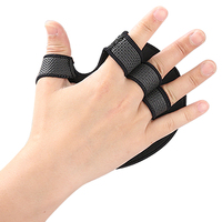 Gants de sport en caoutchouc à quatre doigts pour fitness, protection des paumes, anti-dérapants, anti-frottement, anti-callosités, pour tractions, musculation et haltères