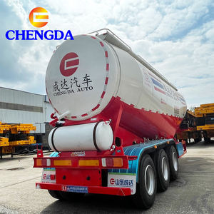 Semi-remorque à ciment en vrac <span class=keywords><strong>de</strong></span> haute qualité CHENGDA avec suspension à ressorts à lames, 3 essieux - Product Image 2