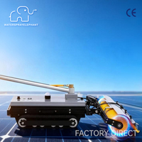 Robot de nettoyage de panneaux solaires WSE-R01A01, modèle DC, télécommande 200m, certifié CE, rechargeable, largeur de nettoyage 1100mm/1500mm, 6-8